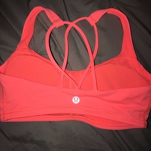 Pink lululemon sports bra